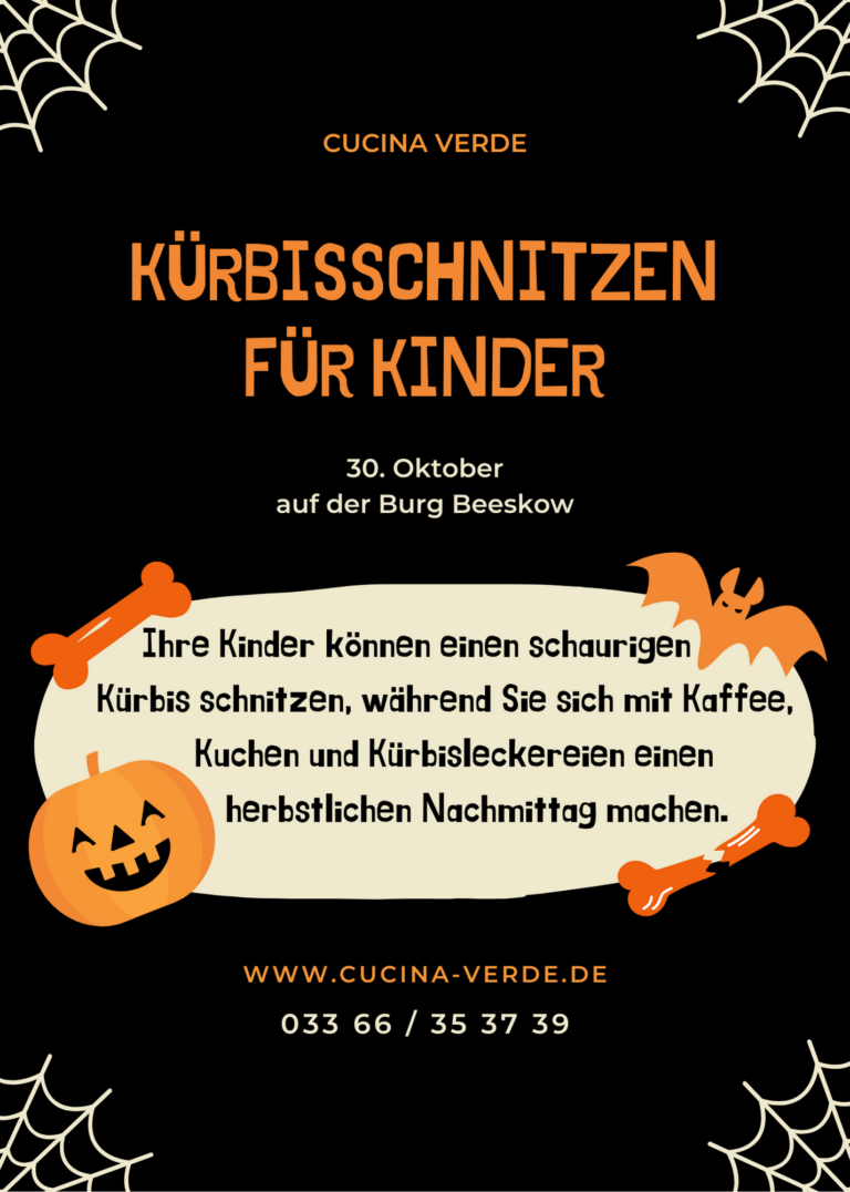 Flyer für Kürbisschnitzen